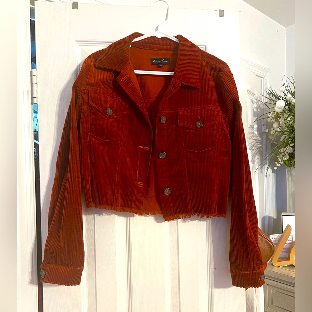 Copper corduroy half jacket!
